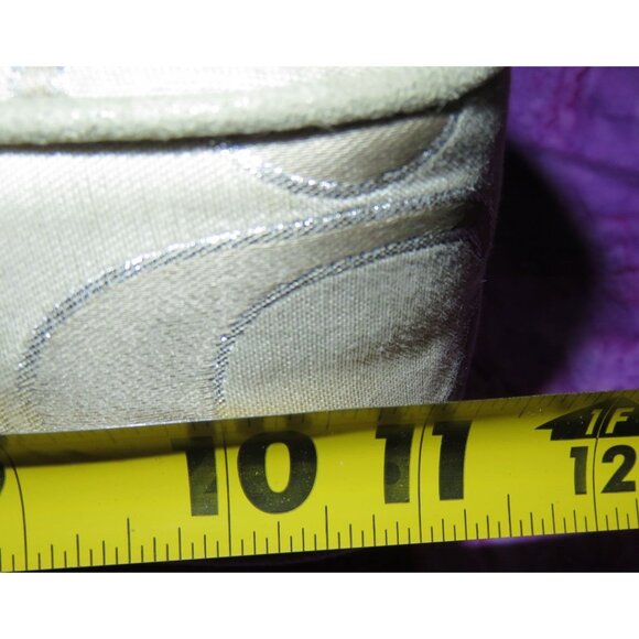 Coach  2011 Poppy Signature C Metallic Canvas & Leather Messenger Flap Satchel - Picture 15 of 15